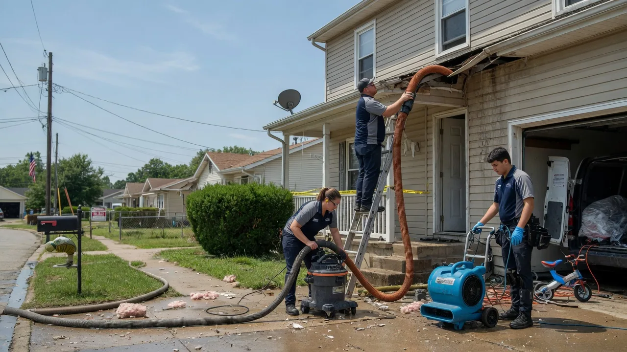Water Damage Restoration in Mill Shoals, IL near me